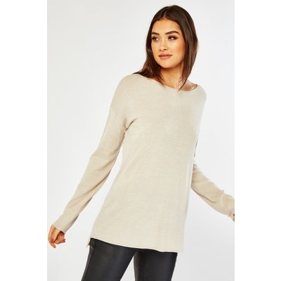 Bobble Textured Panel Knit Top