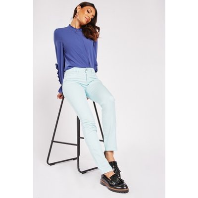 Plain Partly Cotton Trousers