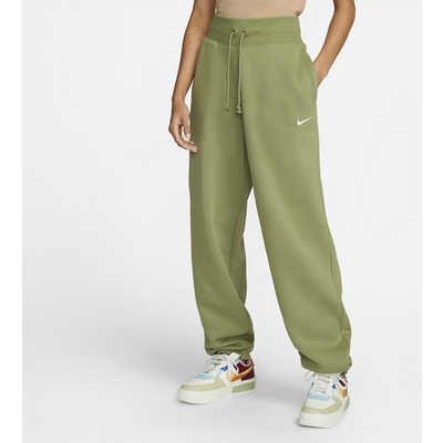 Nike Sportswear Phoenix Fleece Women's High-Waisted Oversized Tracksuit Bottoms - Green