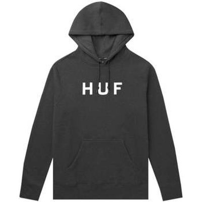 Huf Worldwide  Essentials OG Logo Pullover HD  men's Sweatshirt in Black. Sizes available:S,M,L,XL