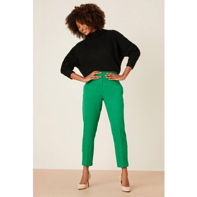 Womens High Waisted Slim Leg Trouser