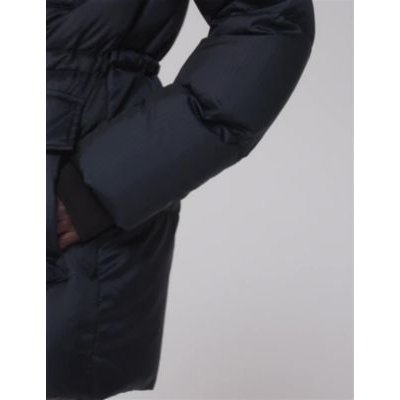 Goodmove Womens Feather & Down Zip Up Padded Parka - 6 - Dark Navy, Dark Navy