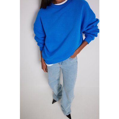 NA-KD Oversized Brushed Sweatshirt - Blue