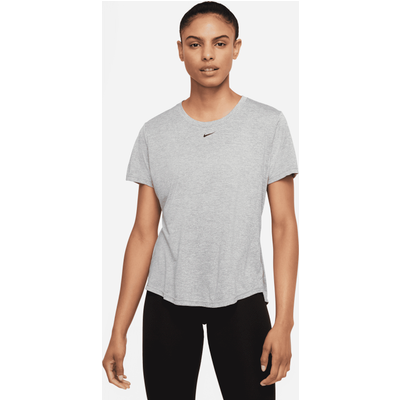 Nike Dri-FIT One Women's Standard-Fit Short-Sleeve Top - Grey