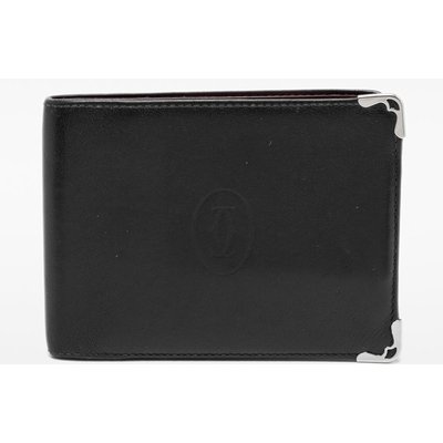 Cartier Black Leather Must de Cartier Bifold Wallet, Black