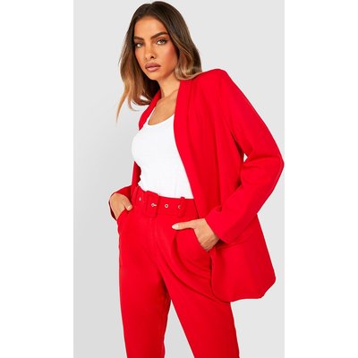 Womens Tailored Blazer - 12, Red