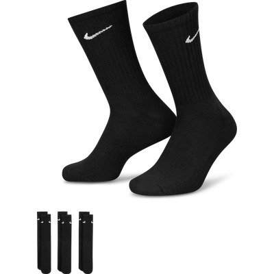 Nike Cushioned Training Crew Socks (3 Pairs) - Black