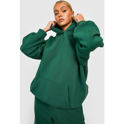 Womens Basic Oversized Hoodie - Green - Xs, Green