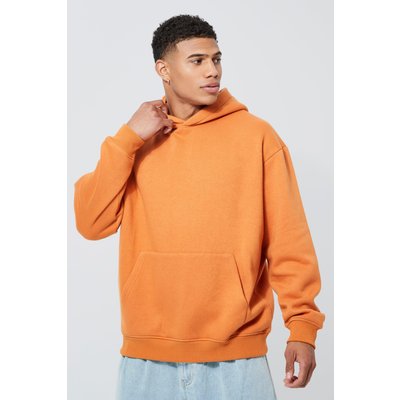 Mens Orange Basic Oversized Hoodie, Orange