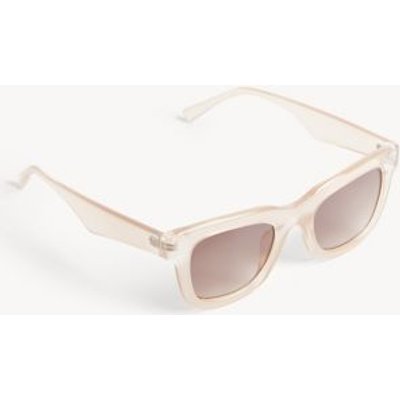 M&S Womens Square Preppy Sunglasses - Sand, Sand,Brown,Praline,Red,Black