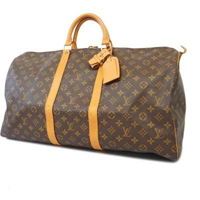 Louis Vuitton Boston Bag Monogram Keepall 55 M41424 unisex, Gold