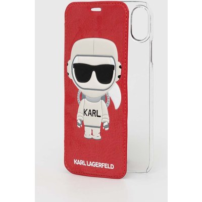 Karl Lagerfeld etui na telefon iPhone X/ Xs kolor czerwony