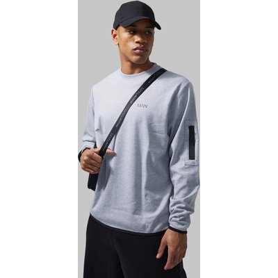 Men's Man Active Ma1 Pocket Sweatshirt - Grey - S, Grey