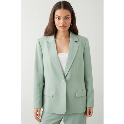 Womens Petite Straight Fit Blazer