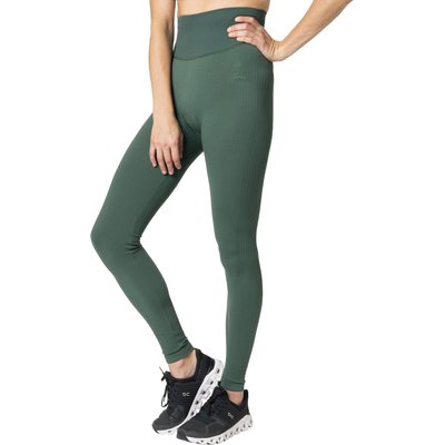 ODLO Legging d’entrainement sans coutures Active 365 pour femme, XS, vert