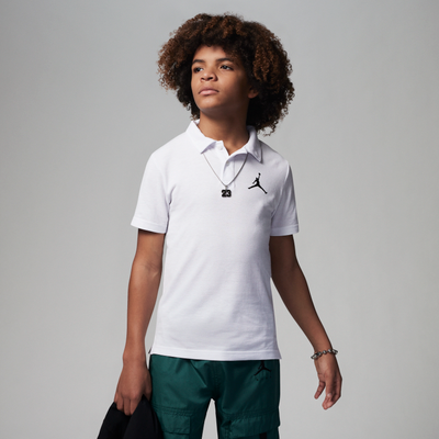 Jordan Jumpman Polo Older Kids' Top - White