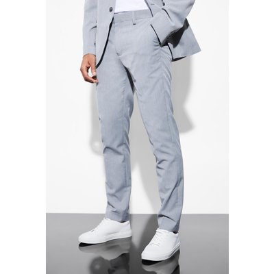 Mens Grey Skinny Suit Trousers, Grey