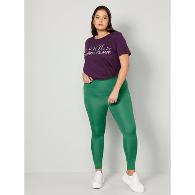 Sportlegging met hoge band Angel of Style Bladgroen