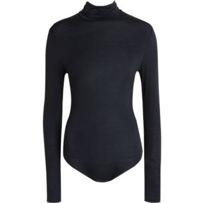 M&S Womens Heatgen™ Thermal Long Sleeve Polo Neck Body - 10 - Black, Black