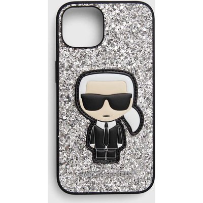 Karl Lagerfeld etui na telefon iPhone 14 6,1" kolor srebrny