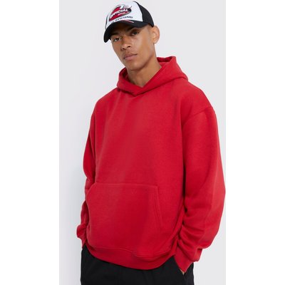 Womens Basic Oversized Hoodie - Red - M, Red