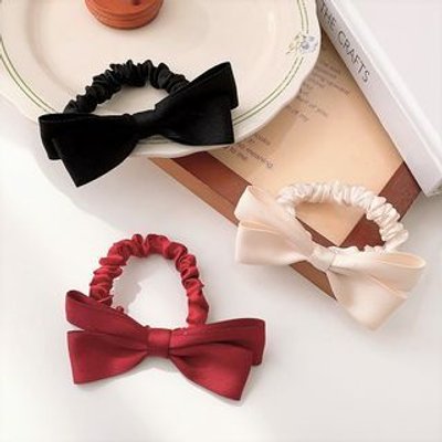 Bow Fabric Hair Tie