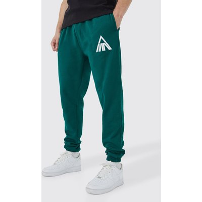 Womens Tall Core Fit Man Branded Jogger - Green - L, Green