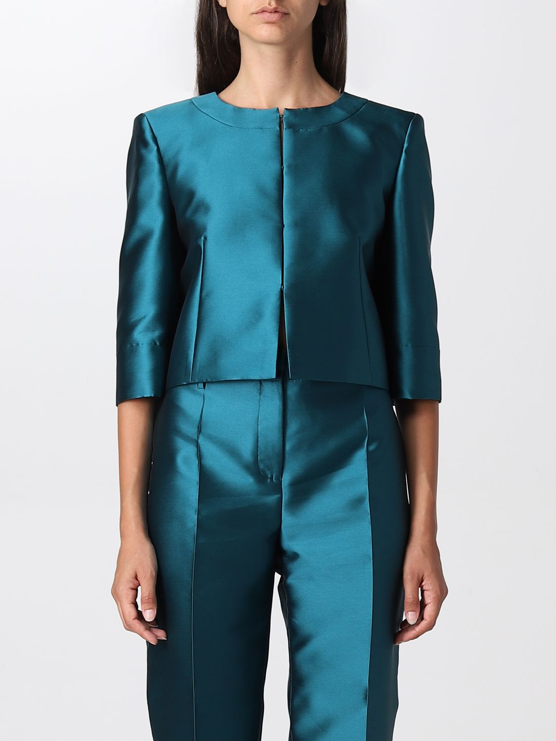 Jacket ALBERTA FERRETTI Woman colour Blue