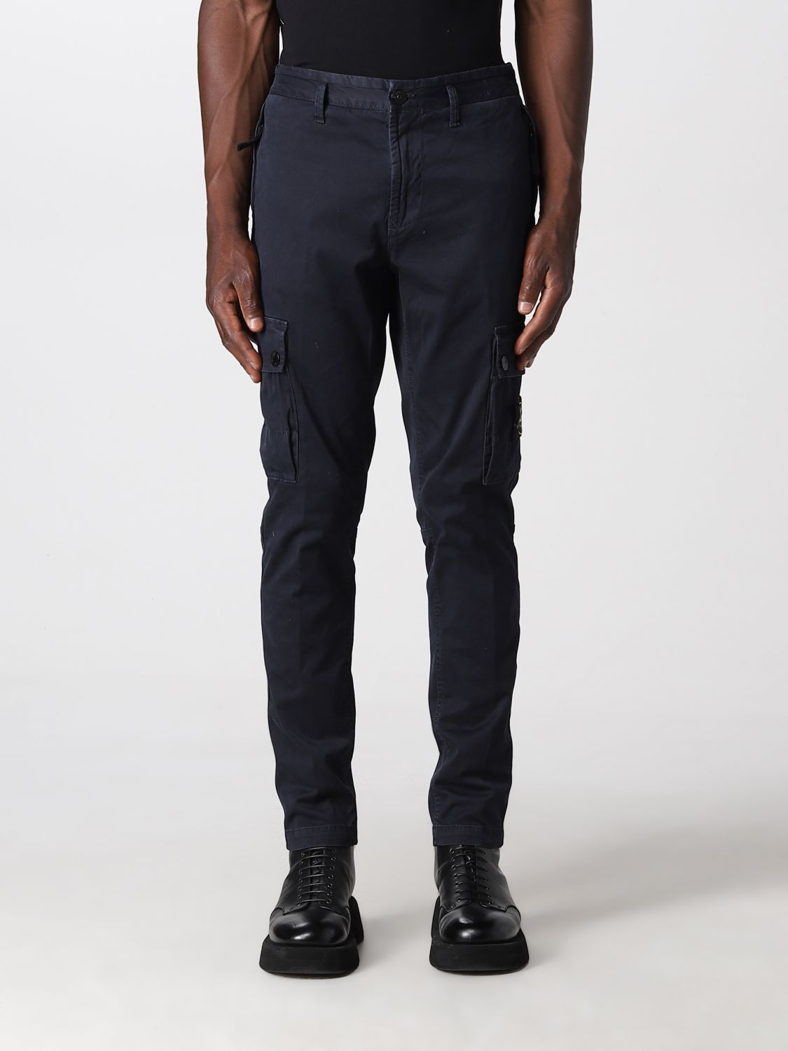 Trousers STONE ISLAND Men colour Navy