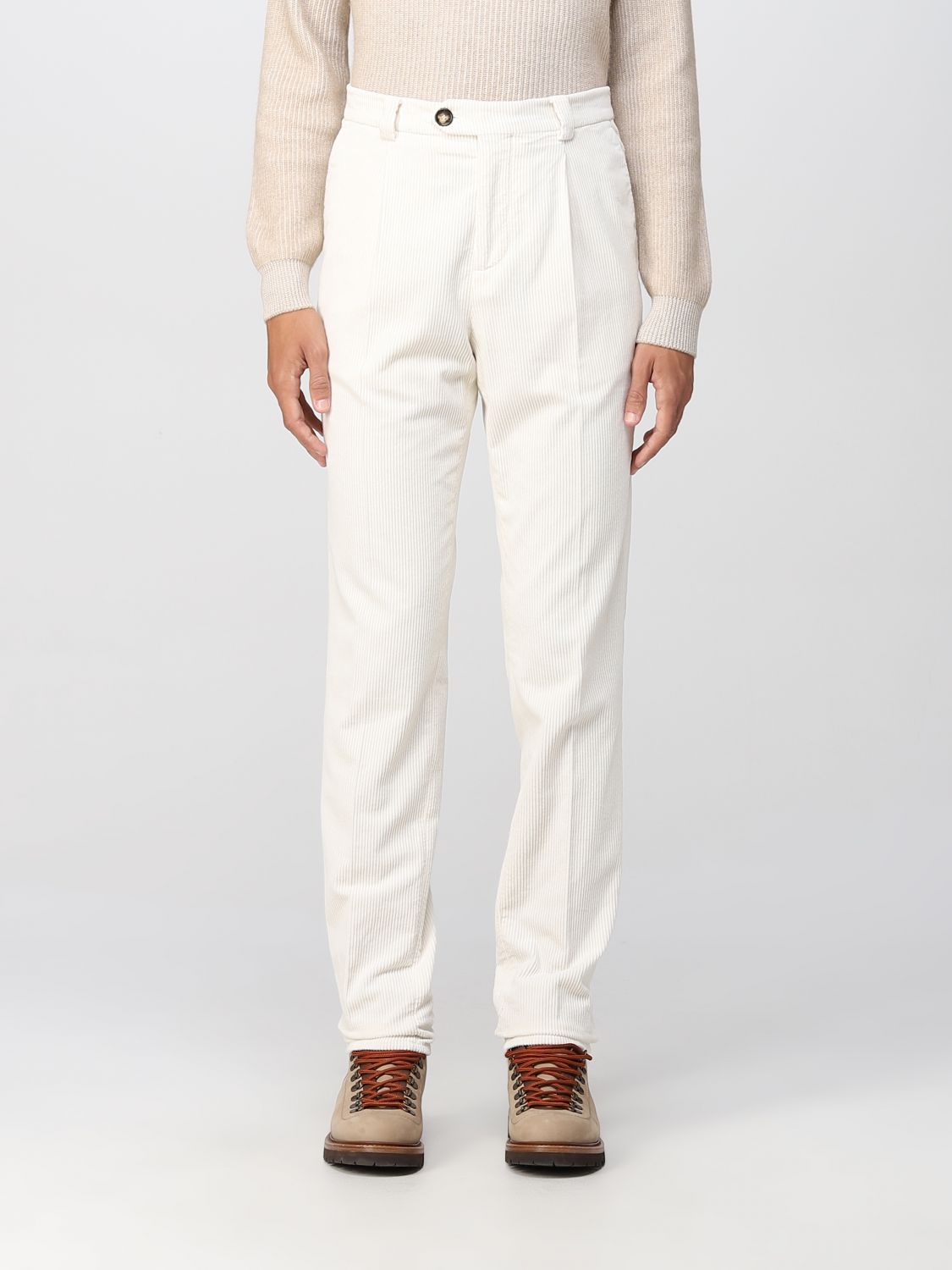 Trousers BRUNELLO CUCINELLI Men colour White