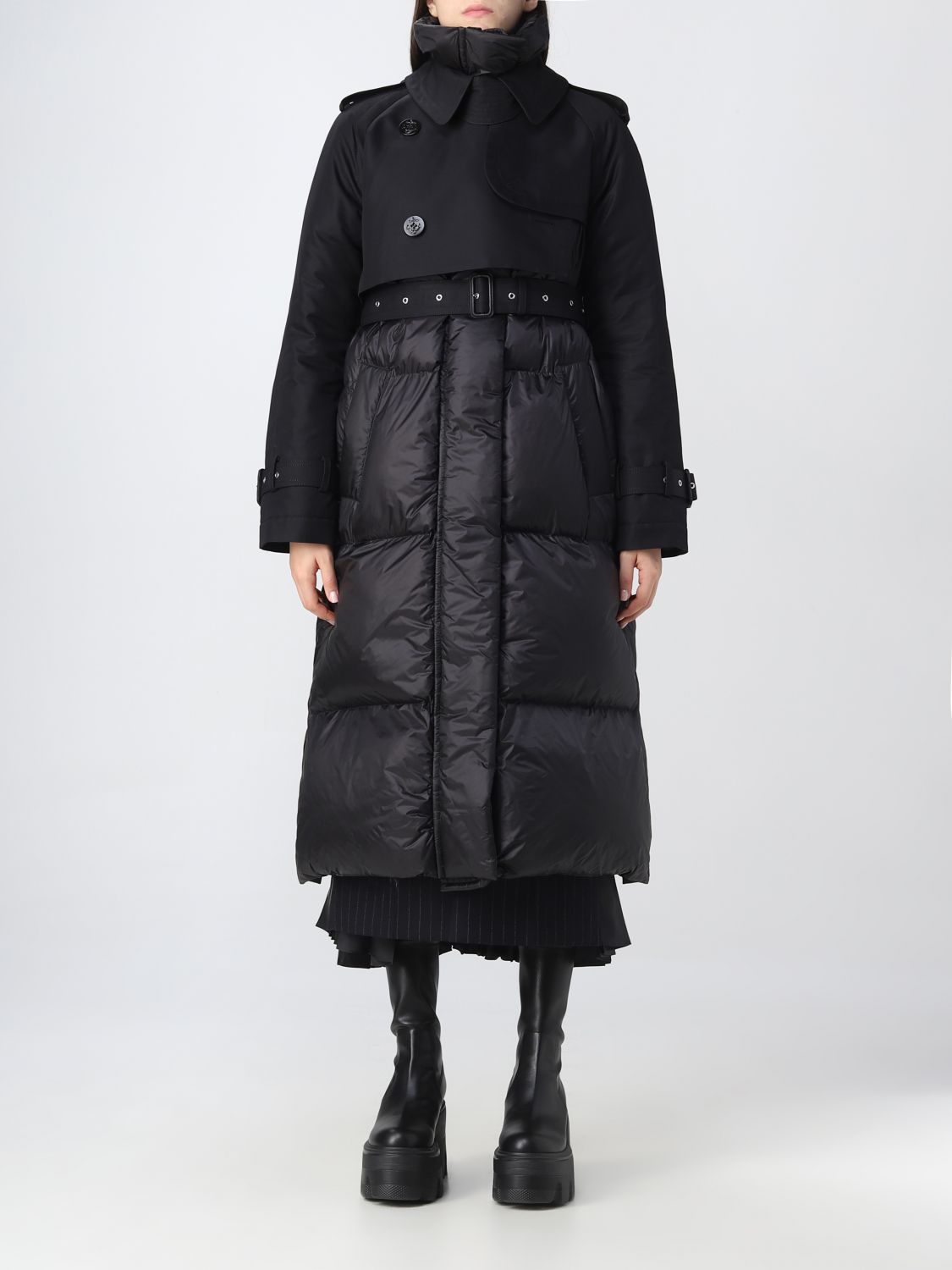 Coat SACAI Woman colour Black