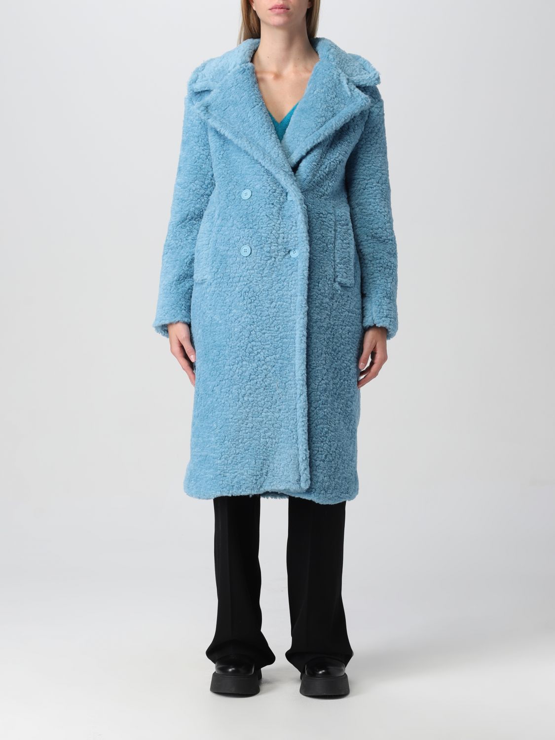 Coat KAOS Woman colour Gnawed Blue