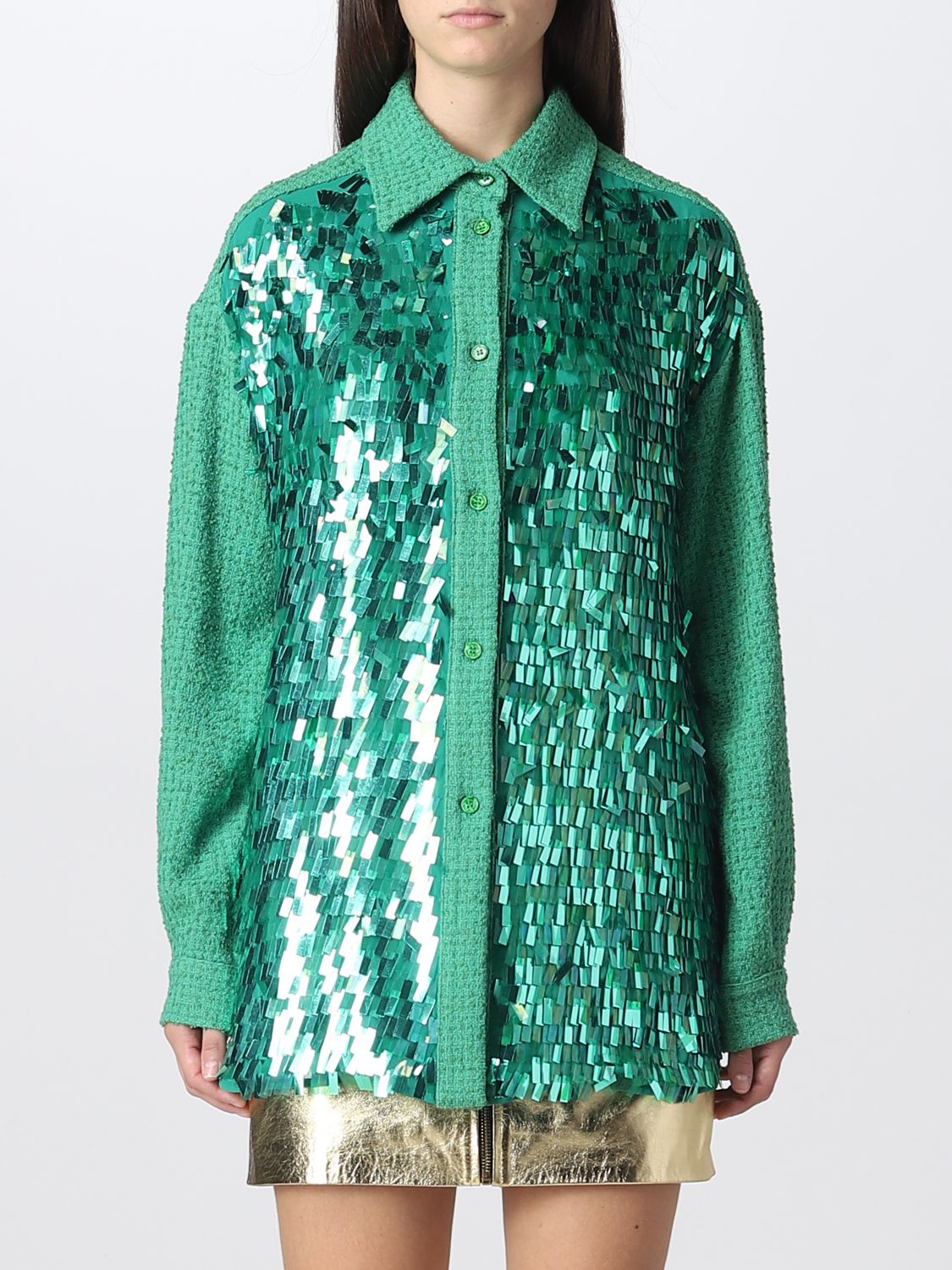 Shirt PINKO Woman colour Green