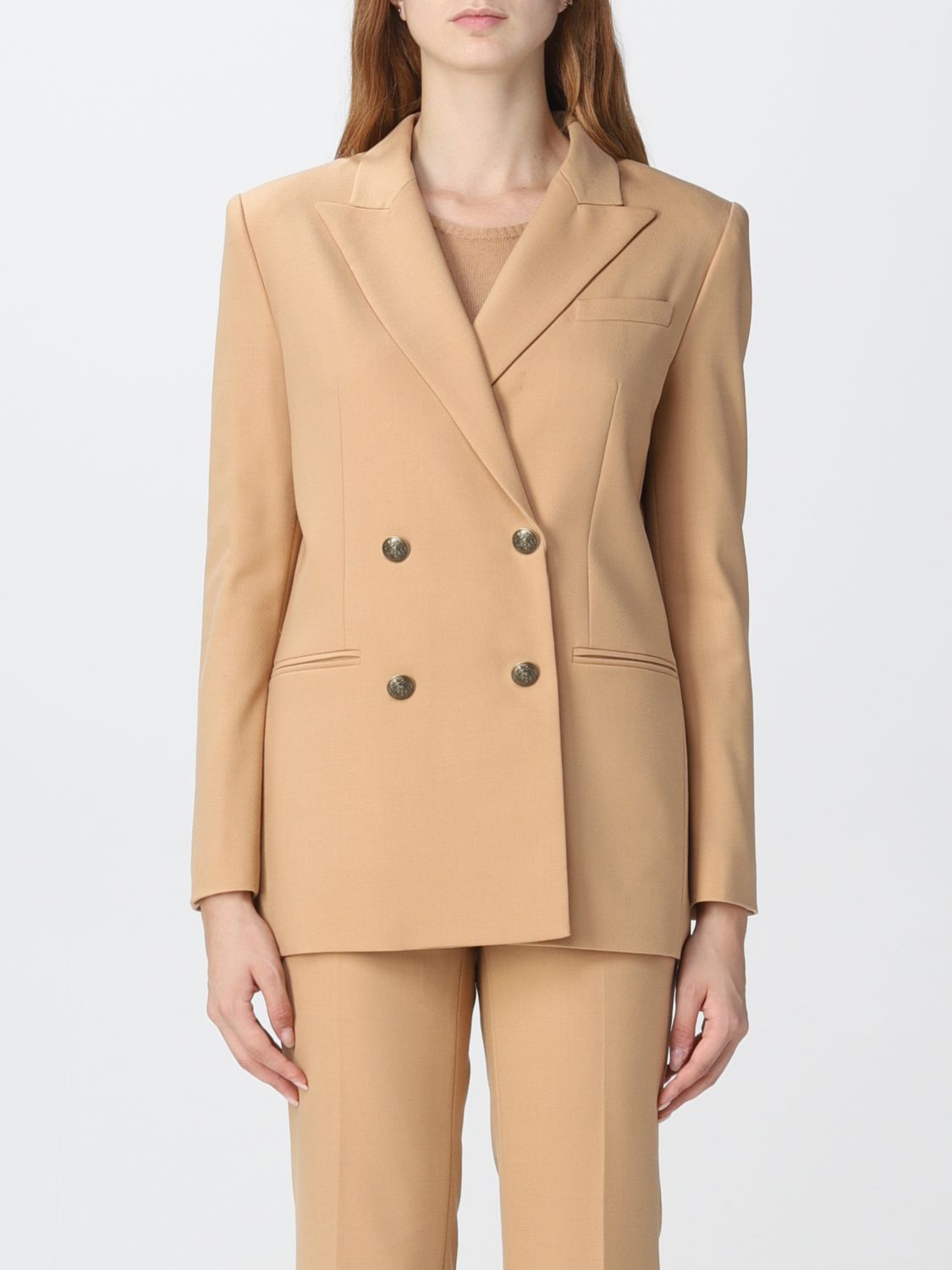 Blazer TWINSET Woman colour Camel