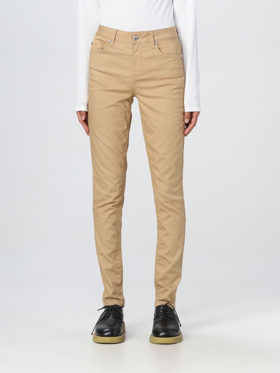 Trousers LIU JO Woman colour Beige