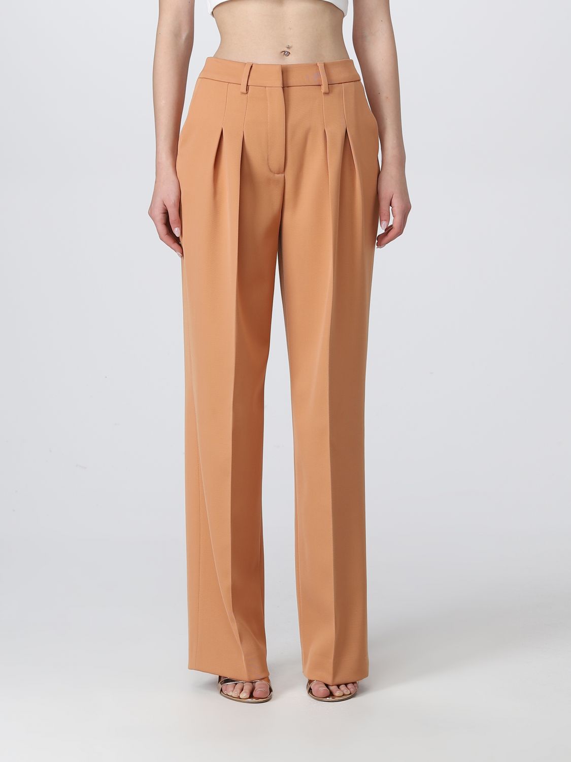 Trousers CALVIN KLEIN Woman colour Peach