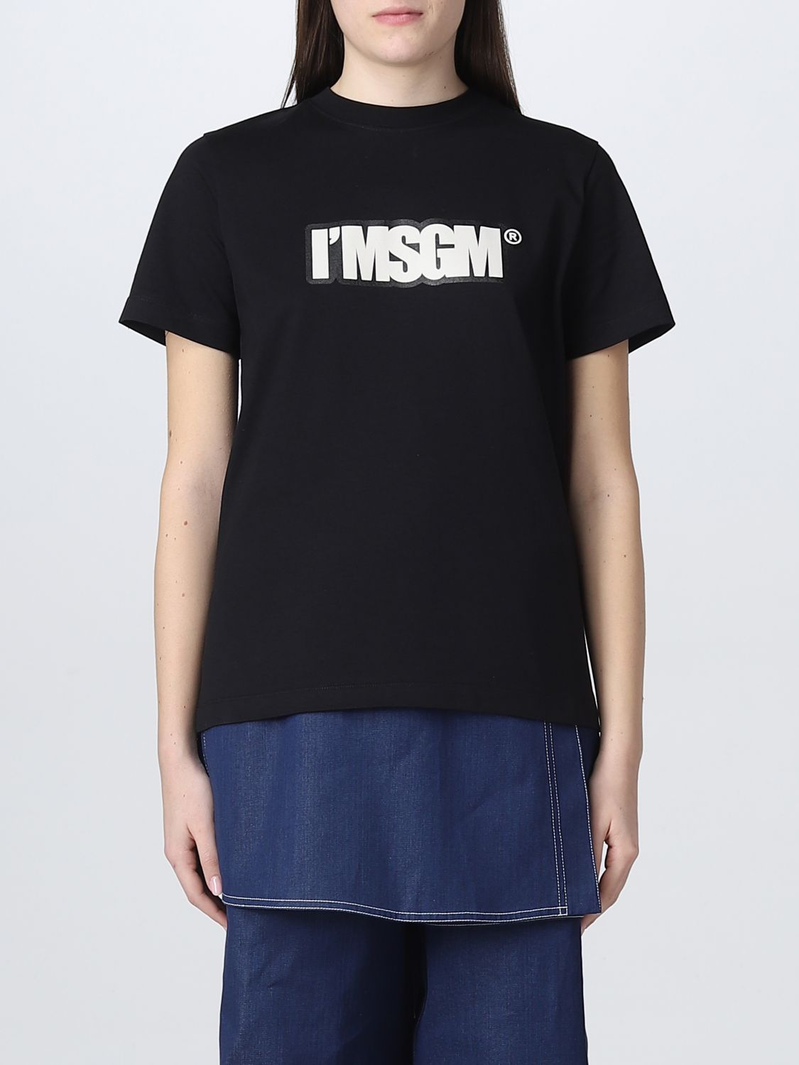 T-Shirt MSGM Woman colour Black