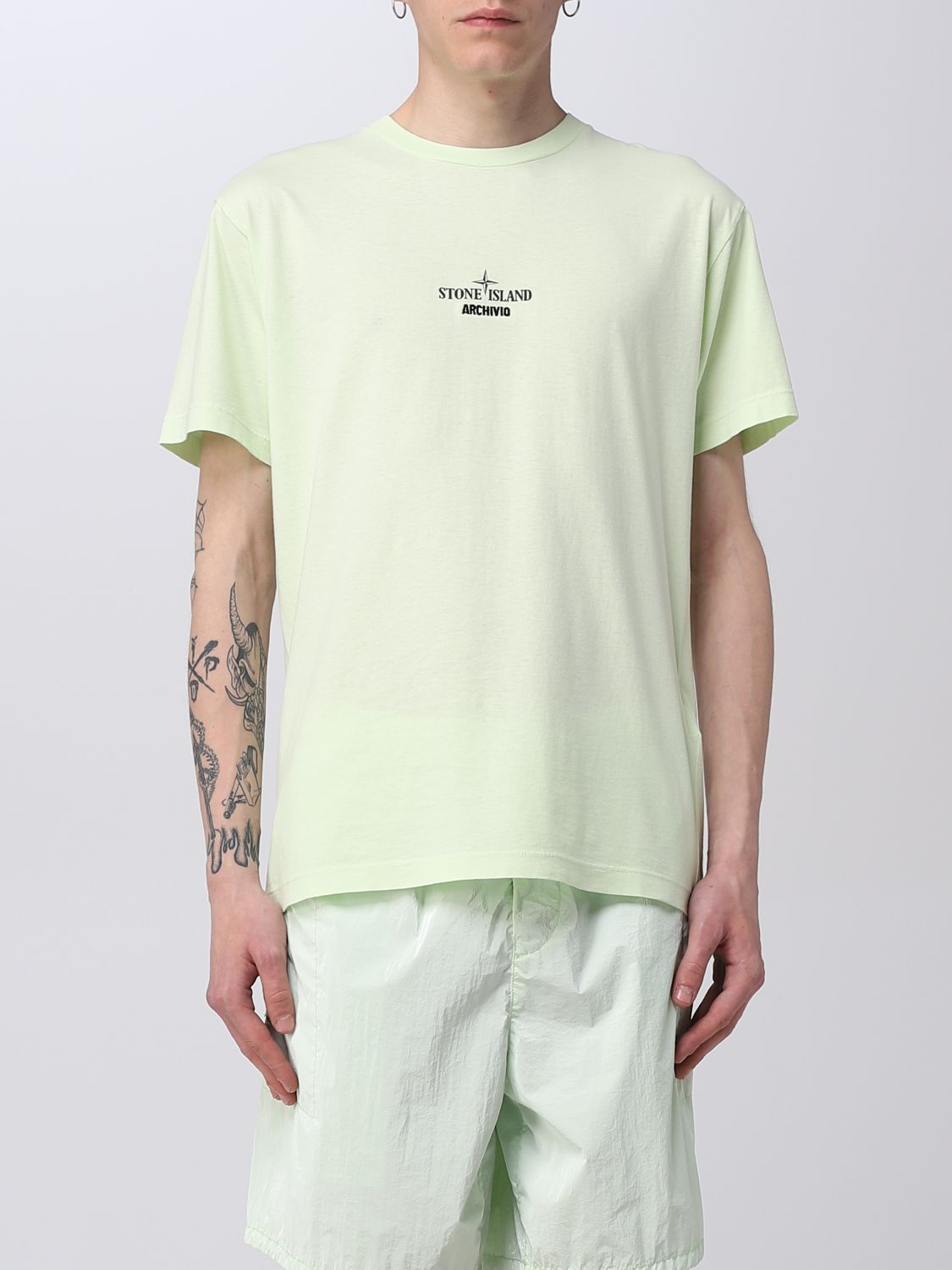 T-Shirt STONE ISLAND Men colour Green