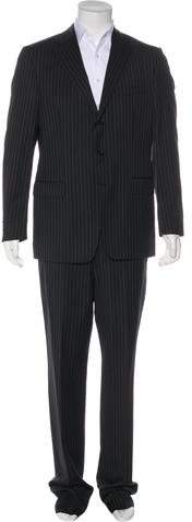 Versace Collection Striped Wool Suit w/ Tags