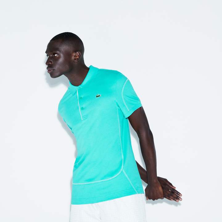 LACOSTE Men's SPORT Contrast Stitching Light Cotton Tennis Polo