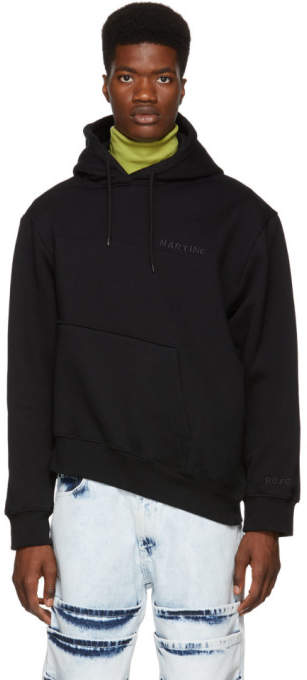 Martine Rose Black Twisted Hoodie