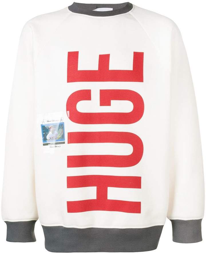 Huge logo print sweatshirt