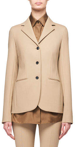 THE ROW Defina 3-Button Wool Jacket