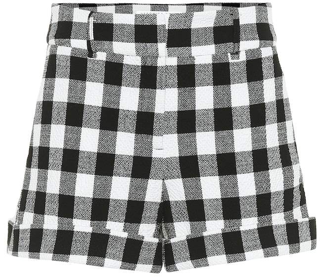 Carito checked cotton shorts