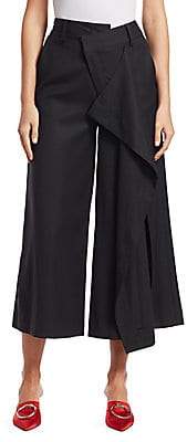 Monse Women's Stretch Tuxedo Flare Culottes