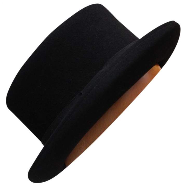 Maison Michel Black Cloth Hats