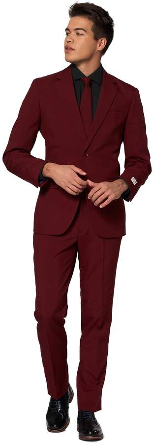 Opposuits Men's OppoSuits Slim-Fit Blazing Burgundy Suit & Tie Set