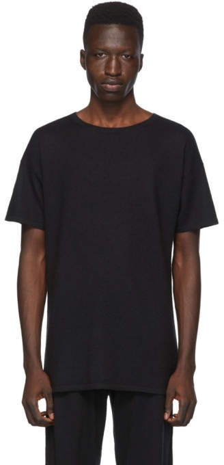 Frenckenberger Black Cashmere T-Shirt