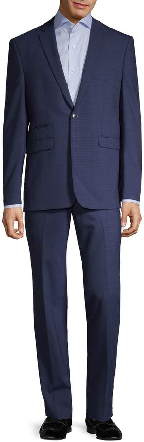 Vince Camuto Slim-Fit Checkered Wool-Blend Suit