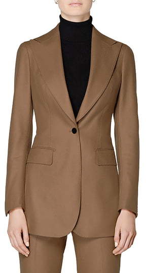 SUISTUDIO Cameron Peak Lapel Long Jacket